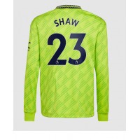 Dres Manchester United Luke Shaw #23 Rezervni 2022-23 Dugi Rukav